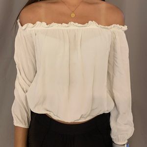 Bravely Melville white off the shoulder top